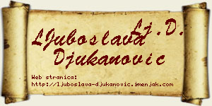 LJuboslava Đukanović vizit kartica